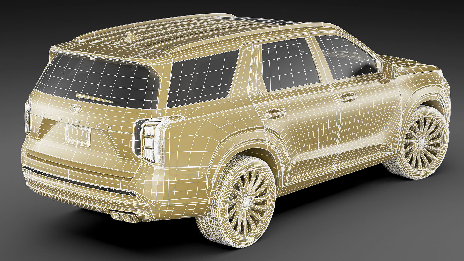 Hyundai Palisade 2023 3D model_28