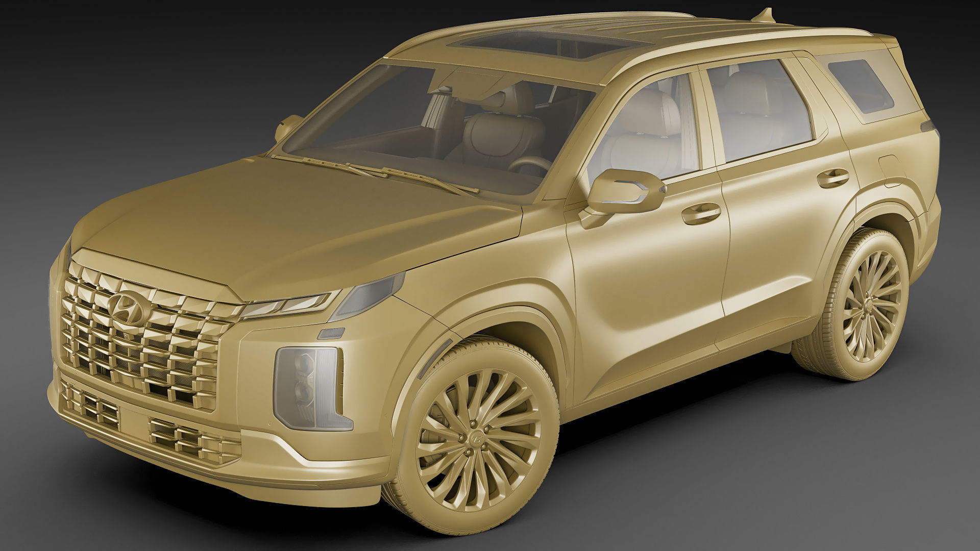Hyundai Palisade 2023 3D model_22