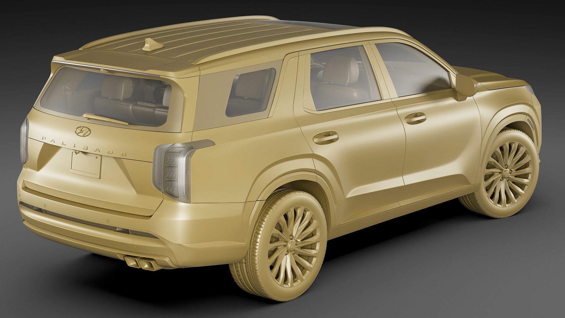Hyundai Palisade 2023 3D model_23