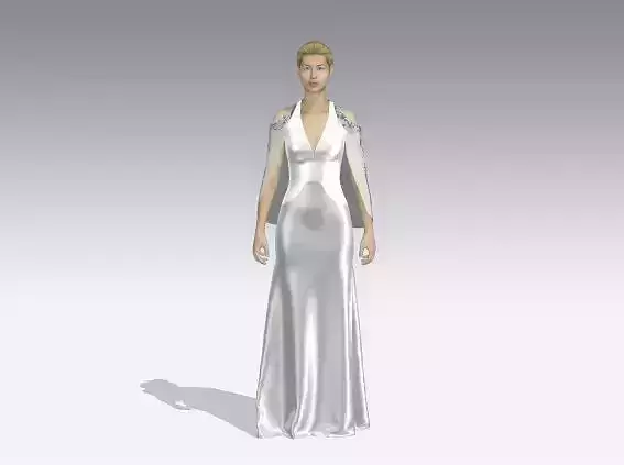 DRESS BUTTERFLY BLOUSE AND A LINE SKIRT AND SHOULDER CUP