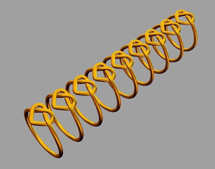 Heart Knot Ring 3D print model_5