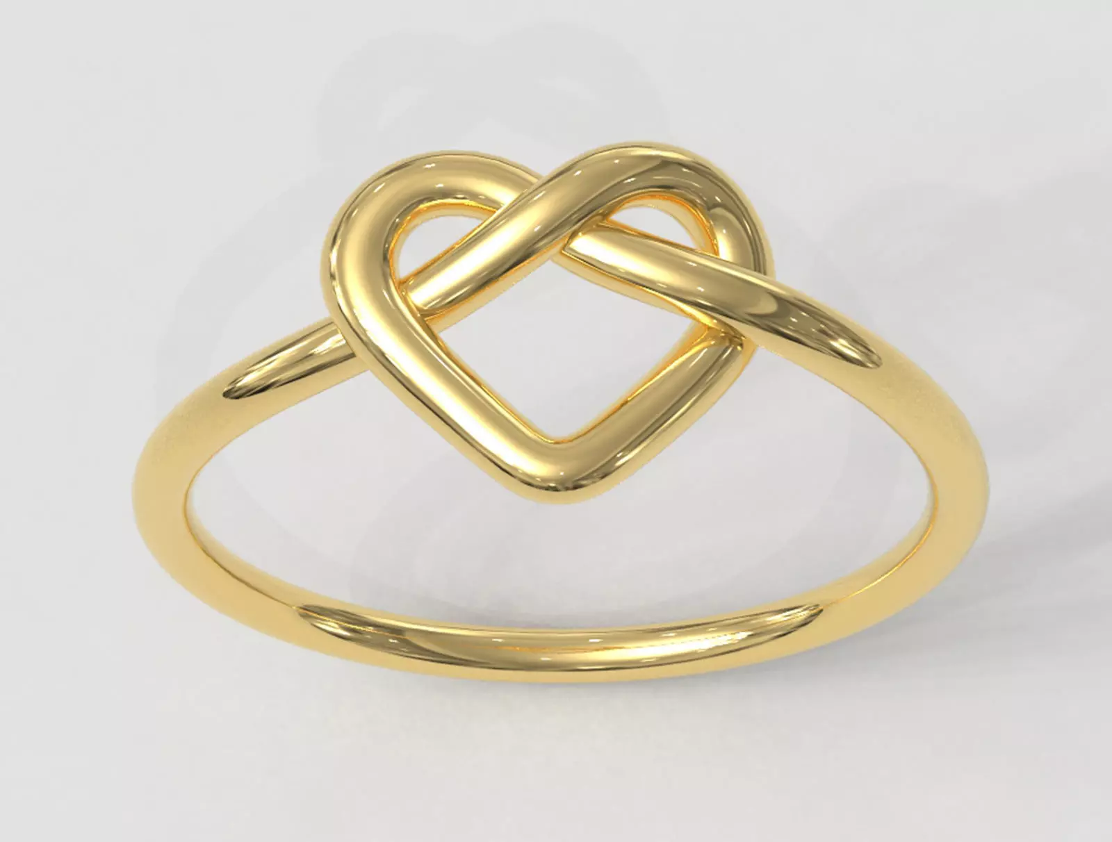 Heart Knot Ring 3D print model_0