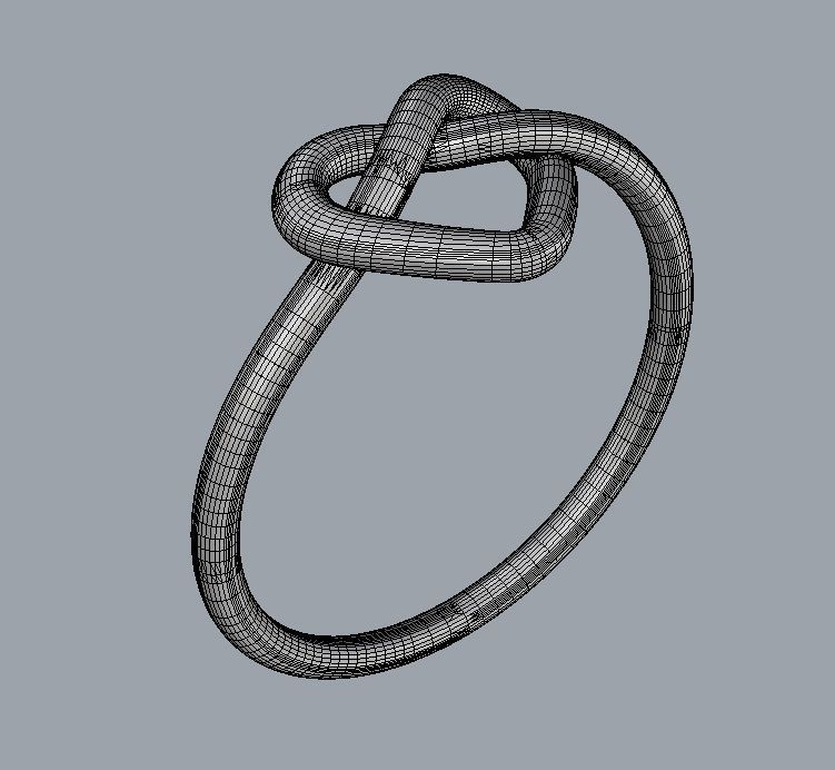 Heart Knot Ring 3D print model_9