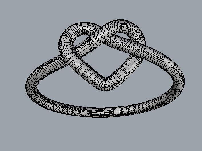 Heart Knot Ring 3D print model_10