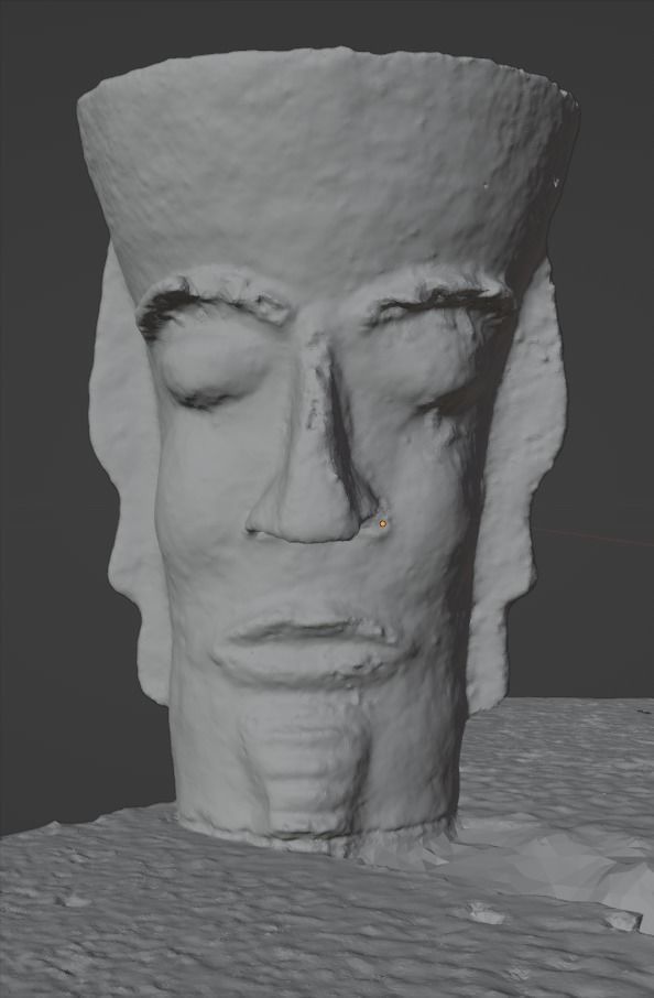 Unique Antic Vase with Faces Photo Scan 3D model_1