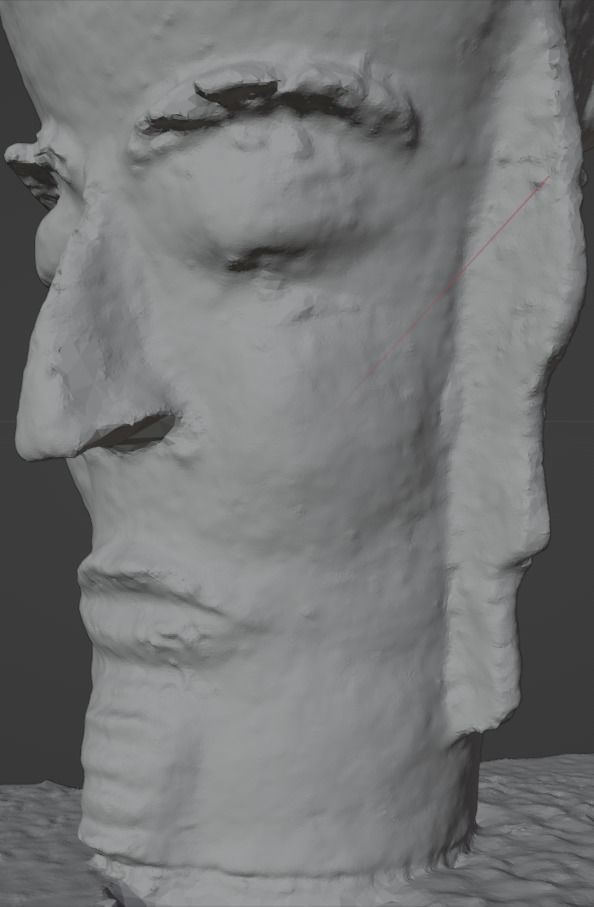 Unique Antic Vase with Faces Photo Scan 3D model_30