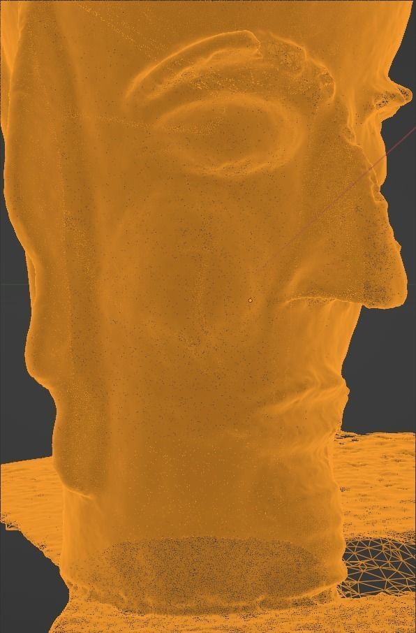 Unique Antic Vase with Faces Photo Scan 3D model_28