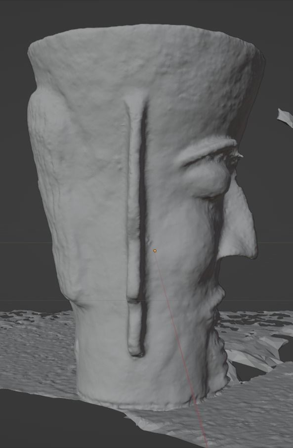 Unique Antic Vase with Faces Photo Scan 3D model_18