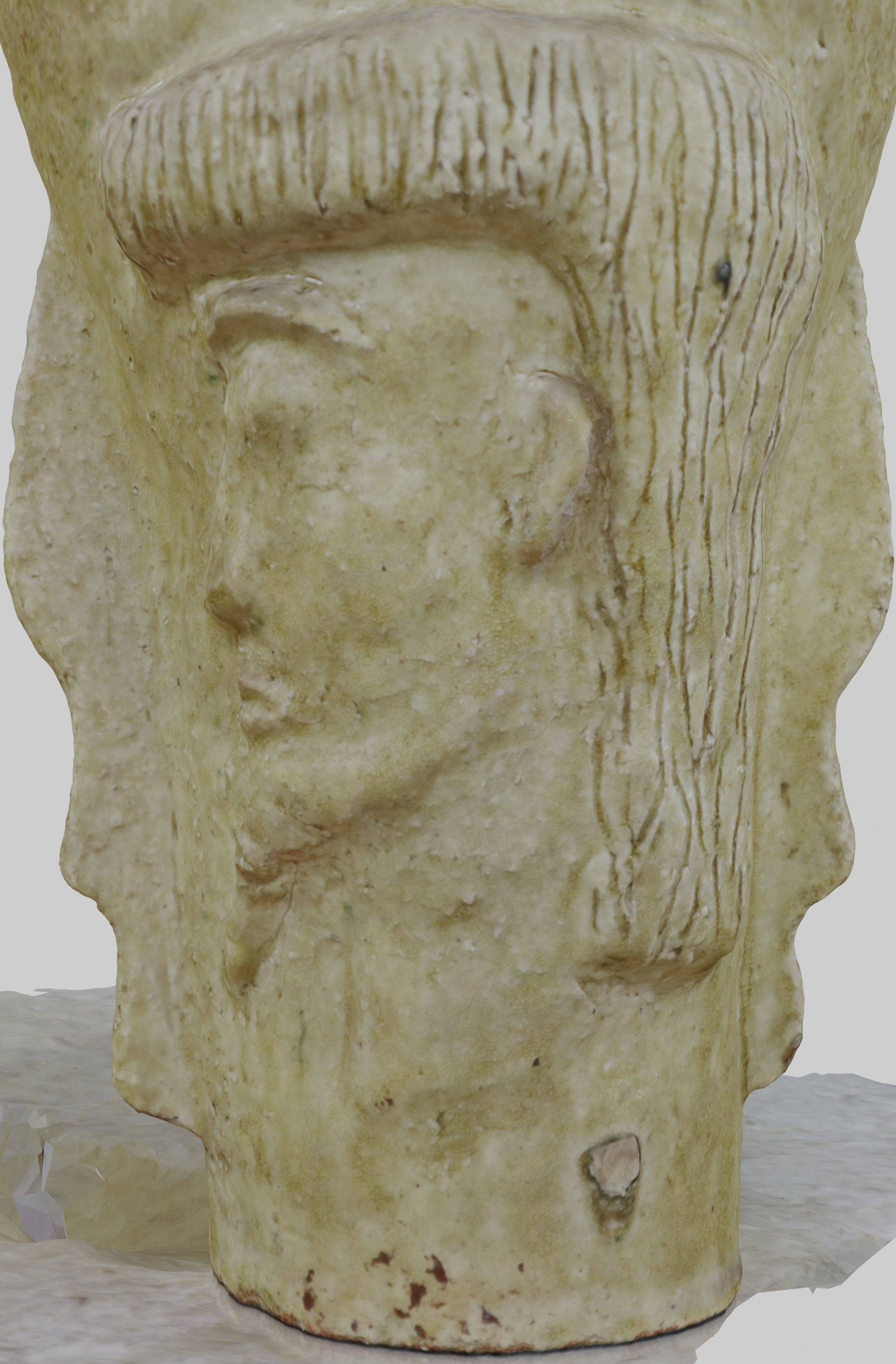 Unique Antic Vase with Faces Photo Scan 3D model_32