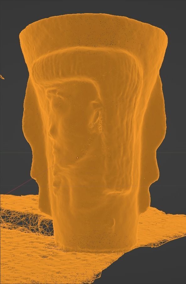Unique Antic Vase with Faces Photo Scan 3D model_13