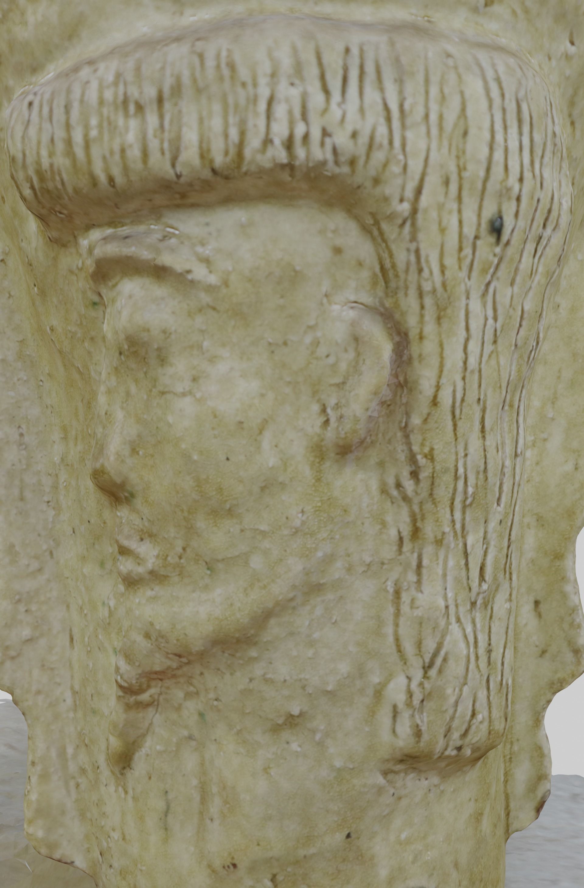 Unique Antic Vase with Faces Photo Scan 3D model_35