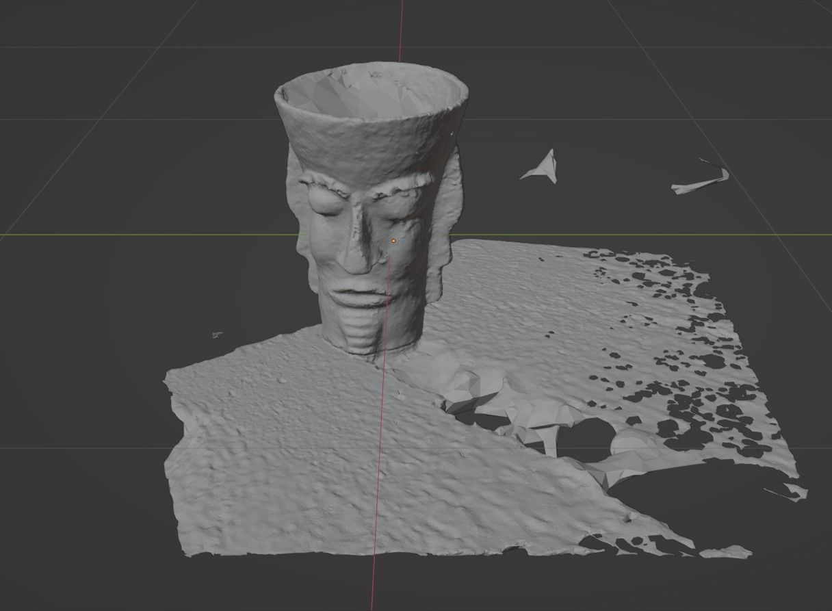 Unique Antic Vase with Faces Photo Scan 3D model_45