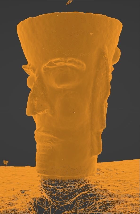 Unique Antic Vase with Faces Photo Scan 3D model_4