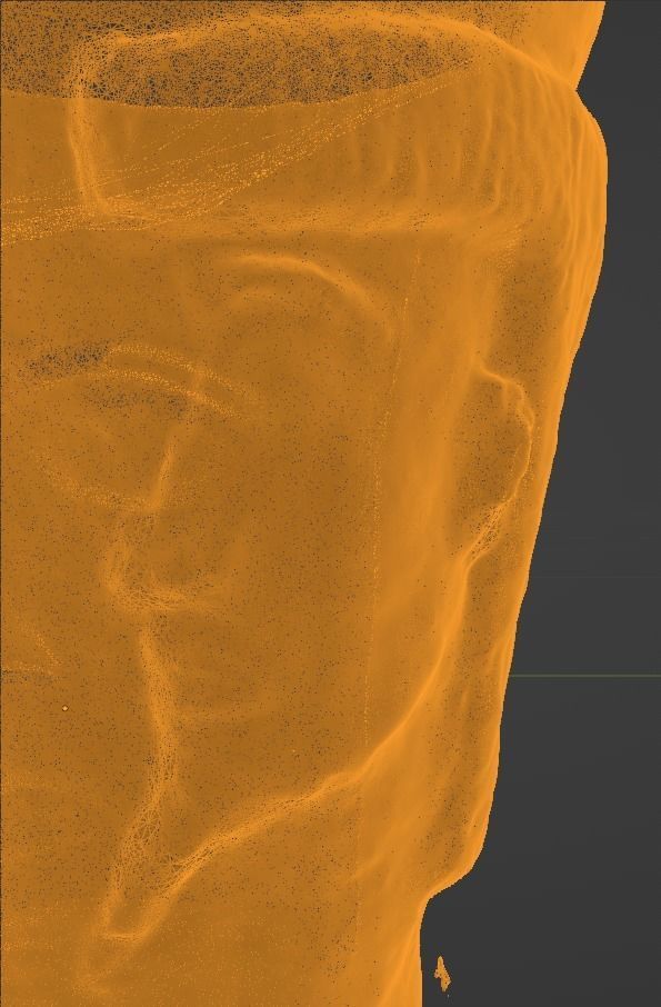 Unique Antic Vase with Faces Photo Scan 3D model_40