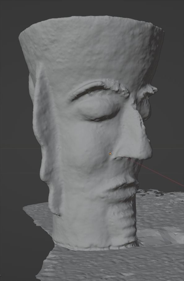 Unique Antic Vase with Faces Photo Scan 3D model_21