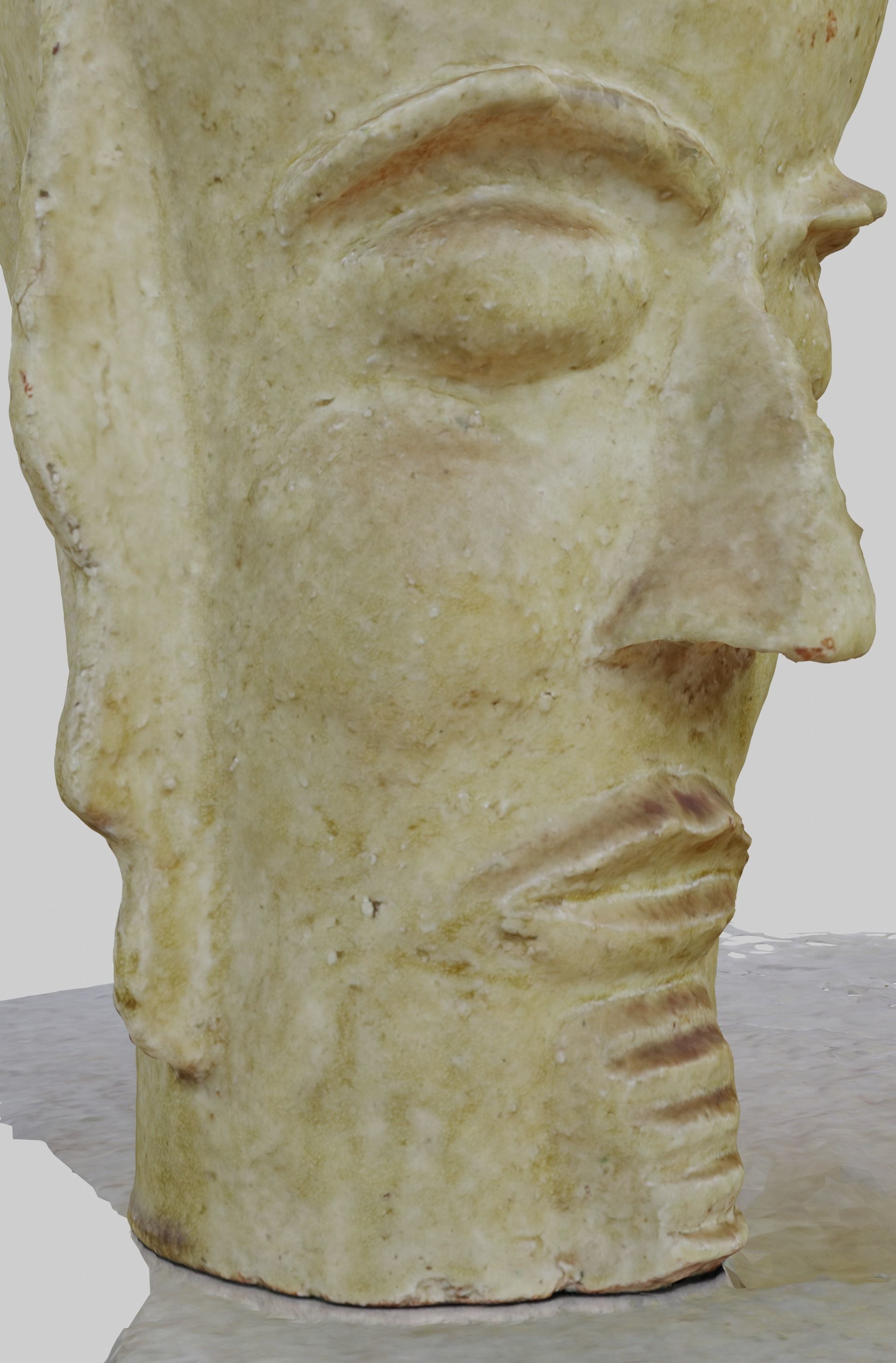 Unique Antic Vase with Faces Photo Scan 3D model_26