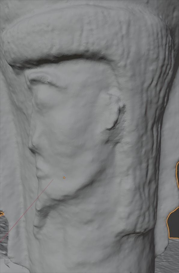 Unique Antic Vase with Faces Photo Scan 3D model_36