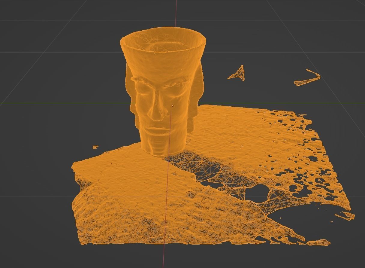 Unique Antic Vase with Faces Photo Scan 3D model_46