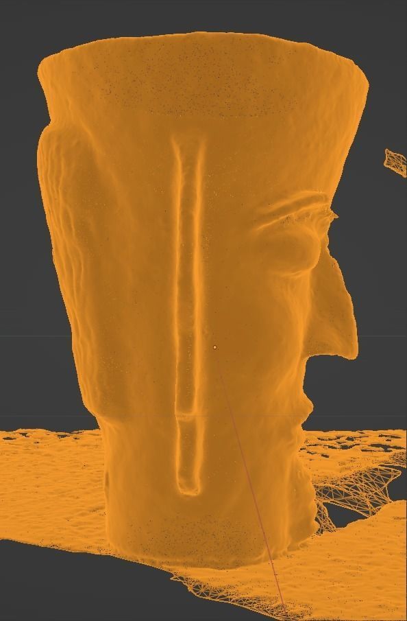 Unique Antic Vase with Faces Photo Scan 3D model_19