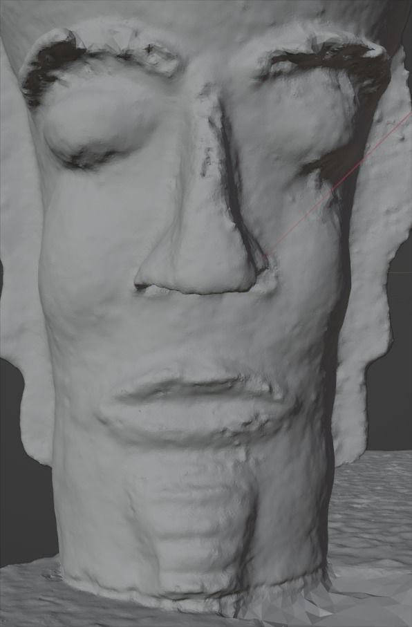 Unique Antic Vase with Faces Photo Scan 3D model_24