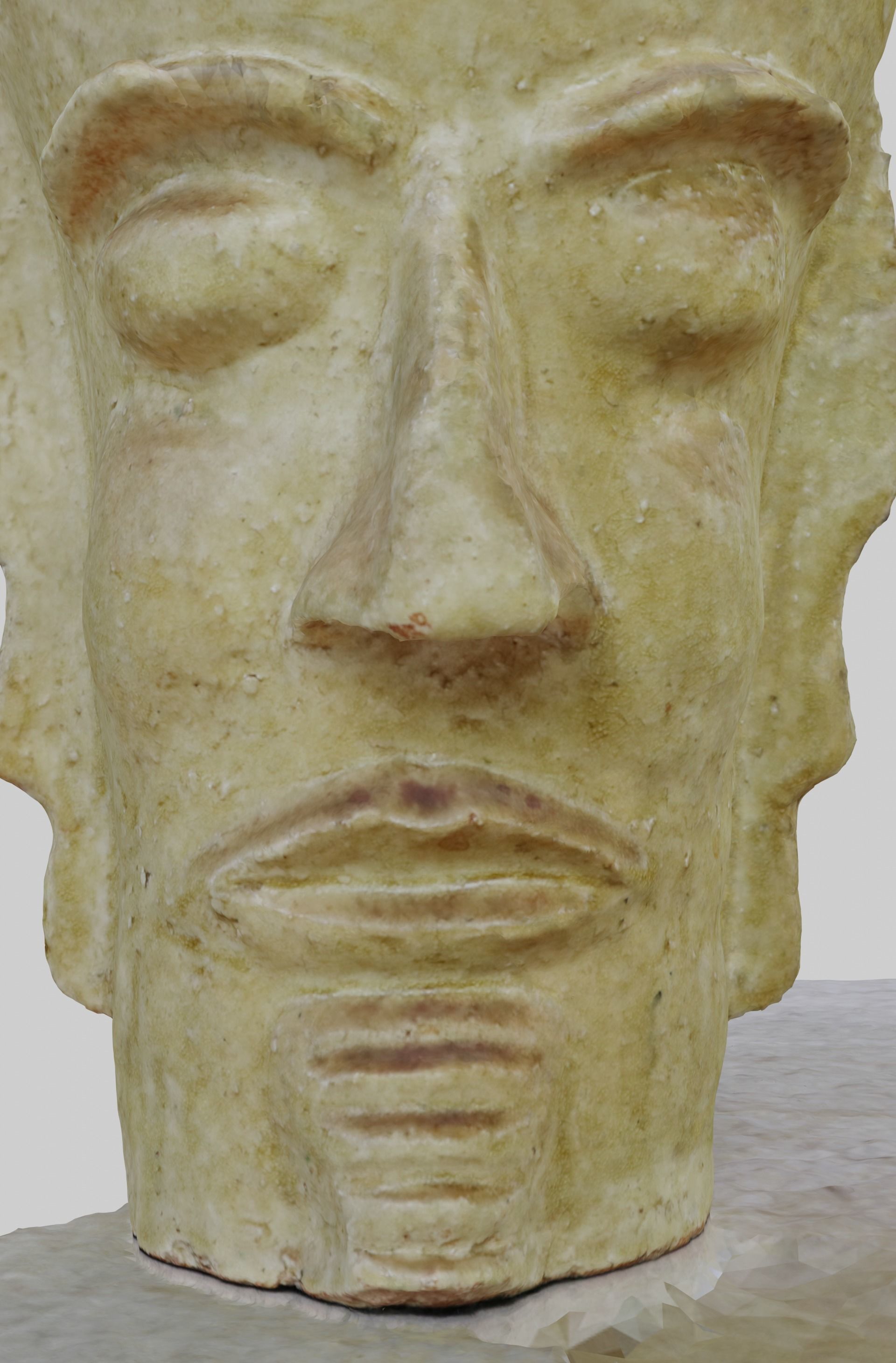 Unique Antic Vase with Faces Photo Scan 3D model_23