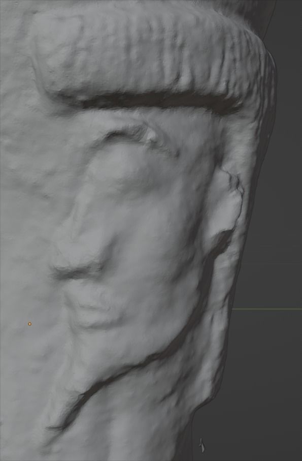 Unique Antic Vase with Faces Photo Scan 3D model_39