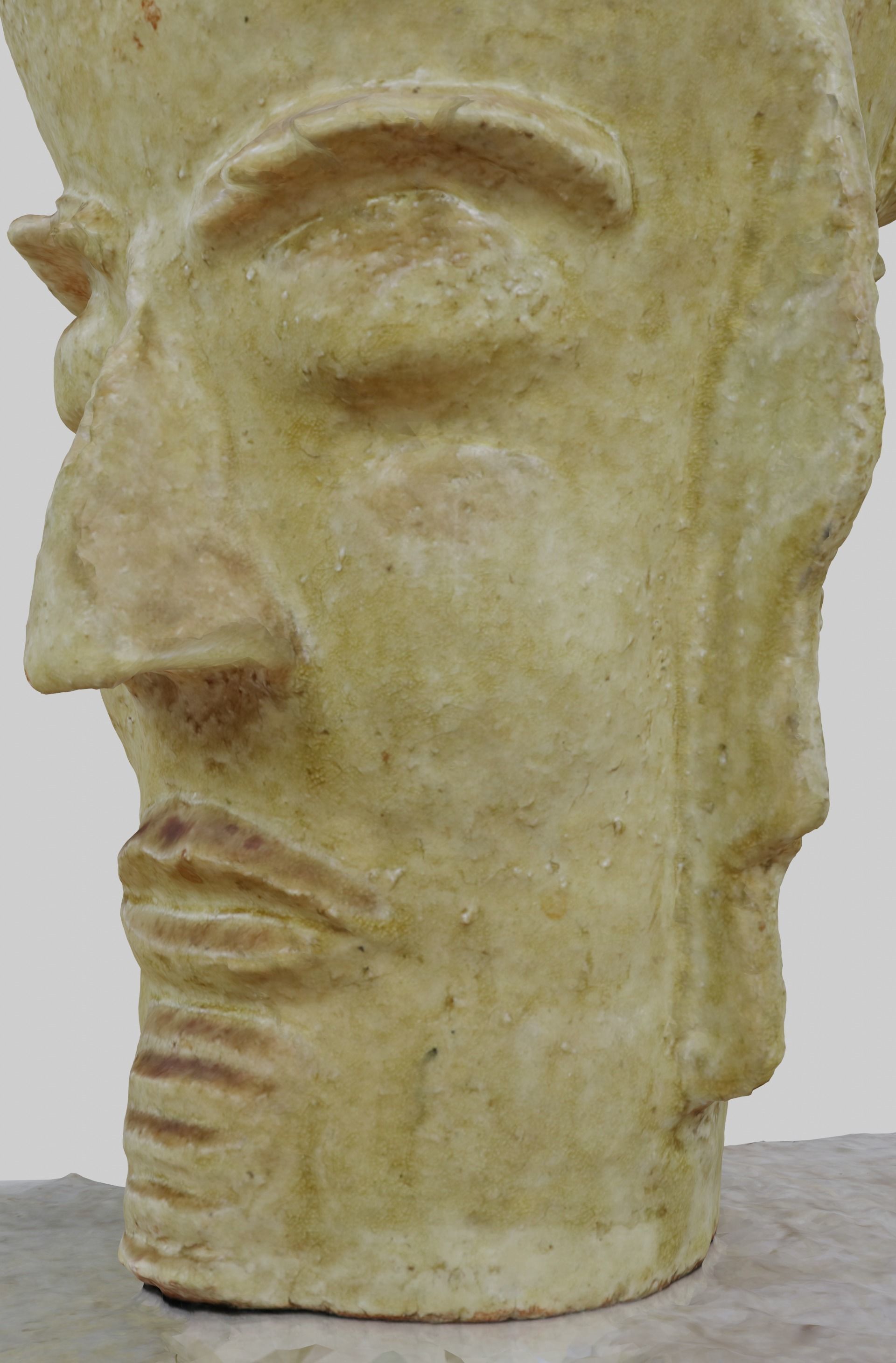 Unique Antic Vase with Faces Photo Scan 3D model_29