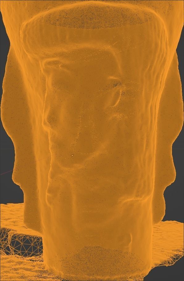 Unique Antic Vase with Faces Photo Scan 3D model_34