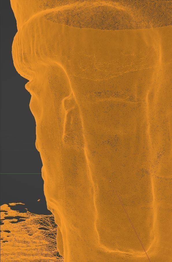 Unique Antic Vase with Faces Photo Scan 3D model_43