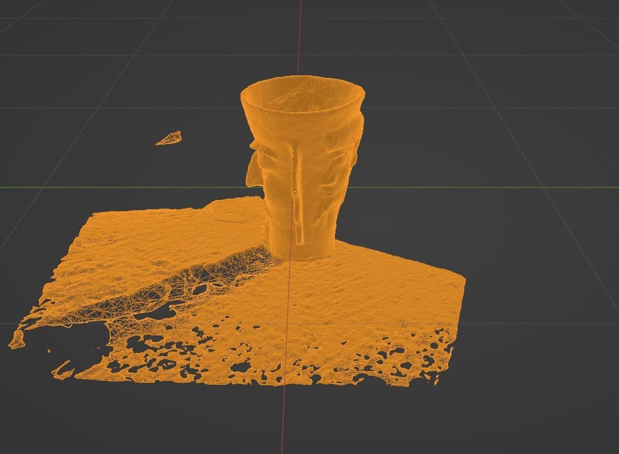 Unique Antic Vase with Faces Photo Scan 3D model_50