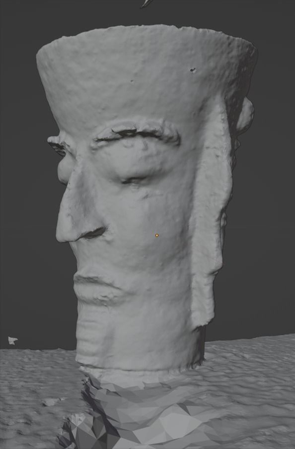 Unique Antic Vase with Faces Photo Scan 3D model_48