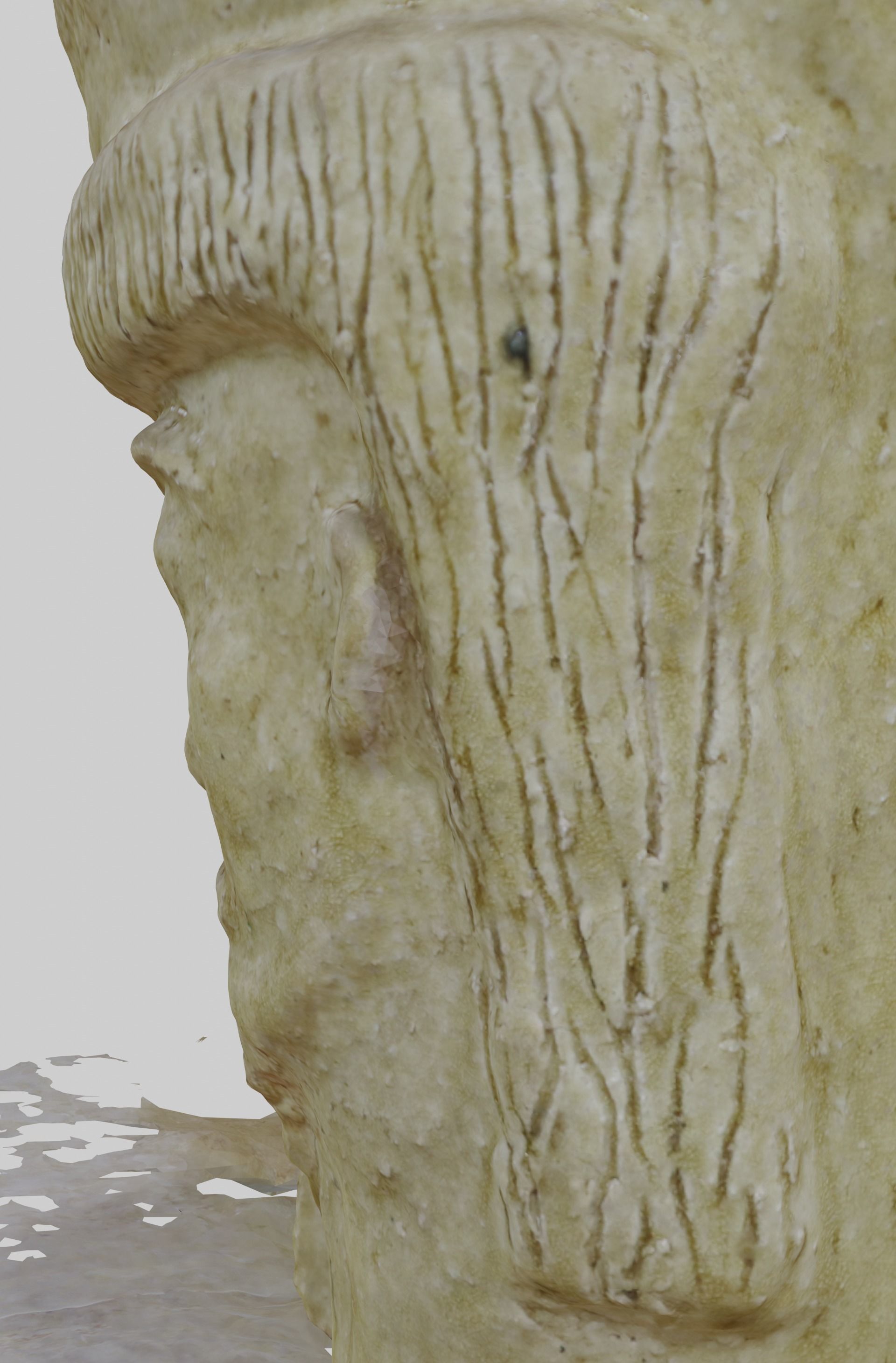 Unique Antic Vase with Faces Photo Scan 3D model_41