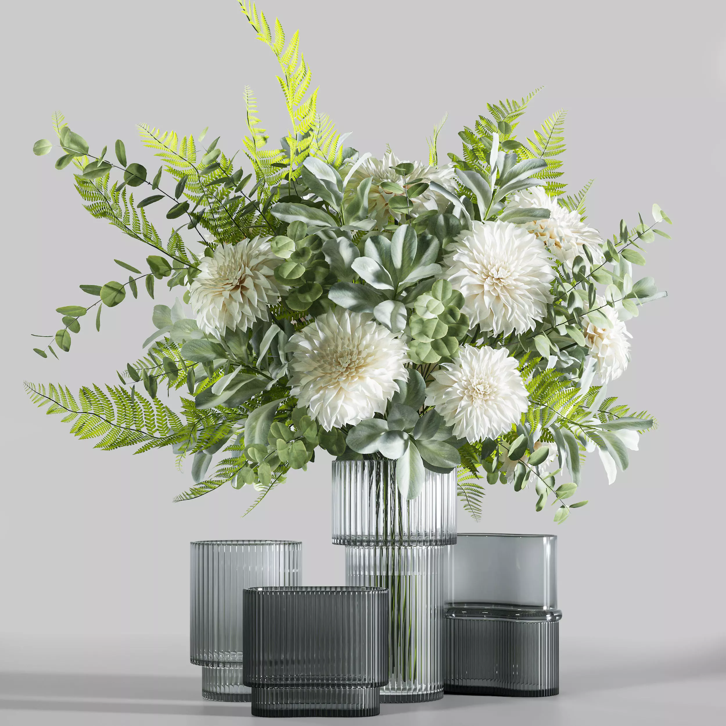 Flower Set 046 Dahlia 3D model_0