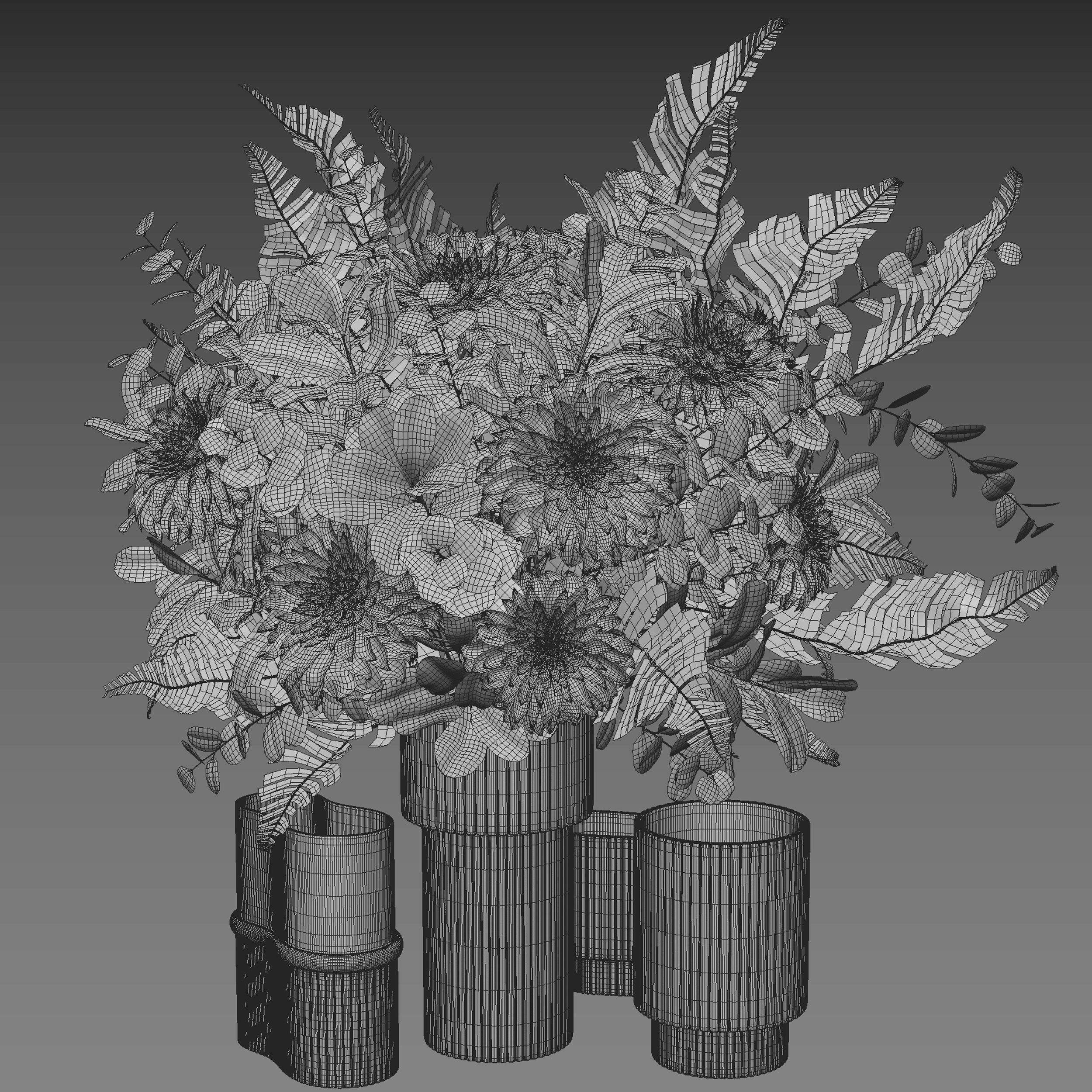 Flower Set 046 Dahlia 3D model_6