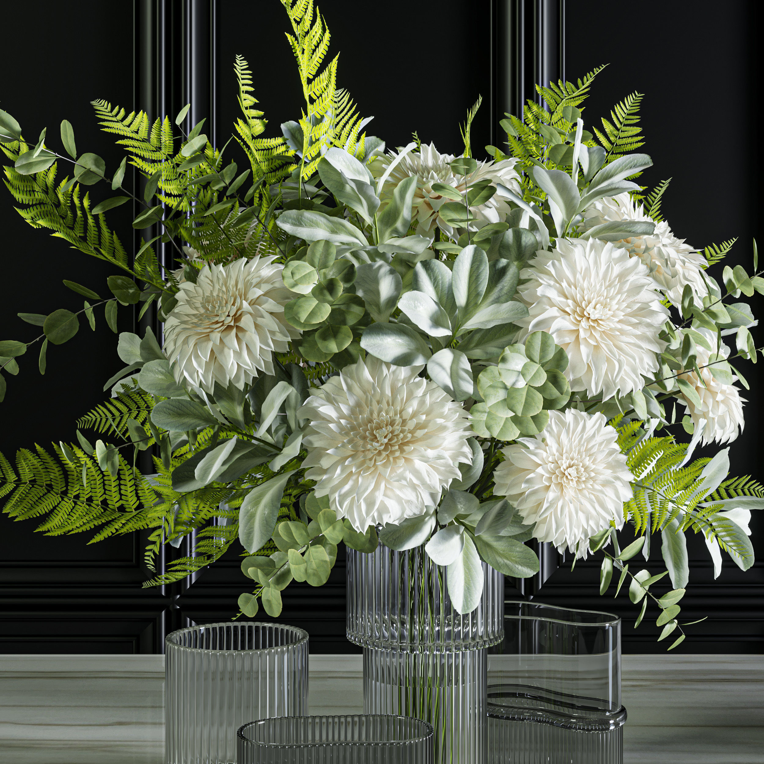 Flower Set 046 Dahlia 3D model_3