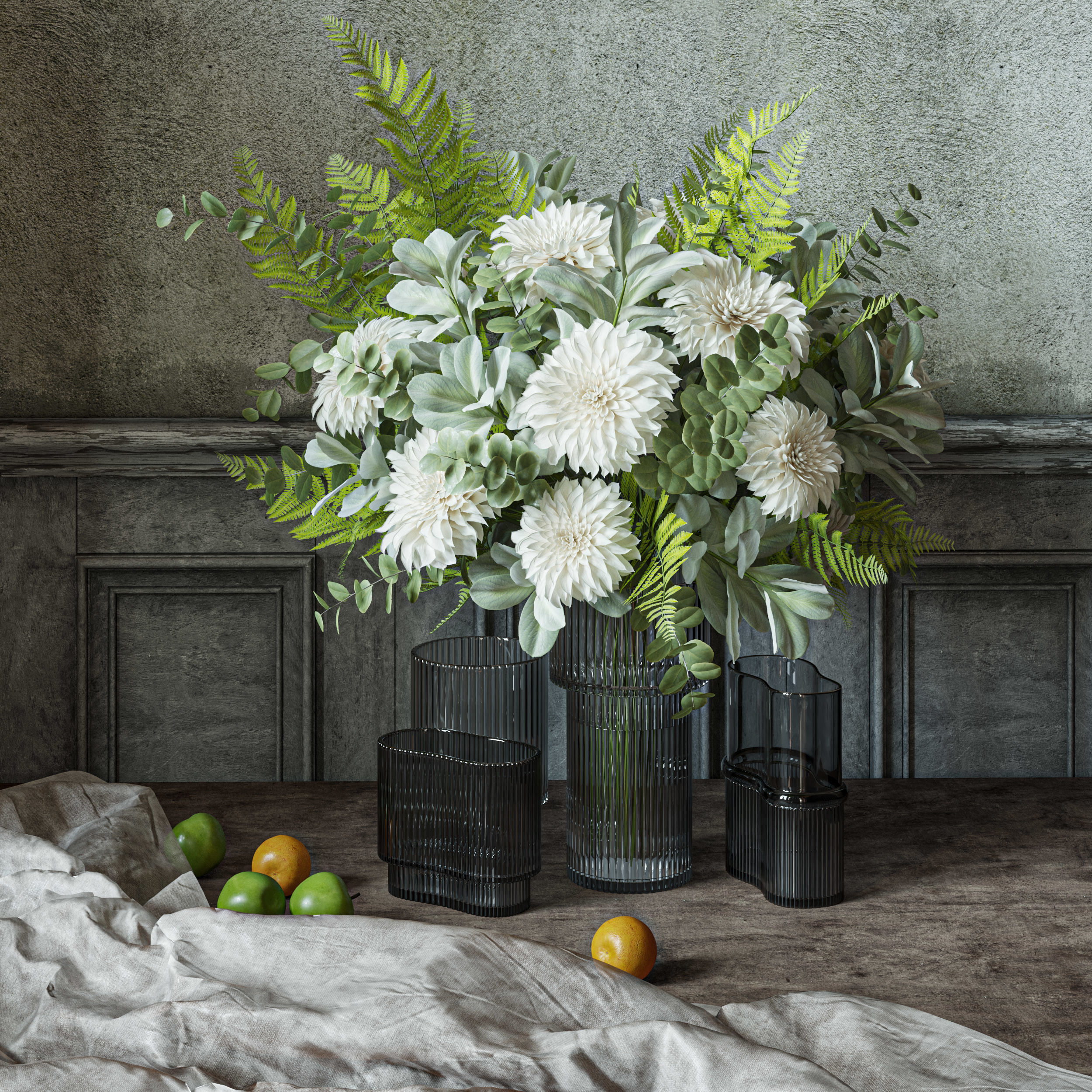 Flower Set 046 Dahlia 3D model_5