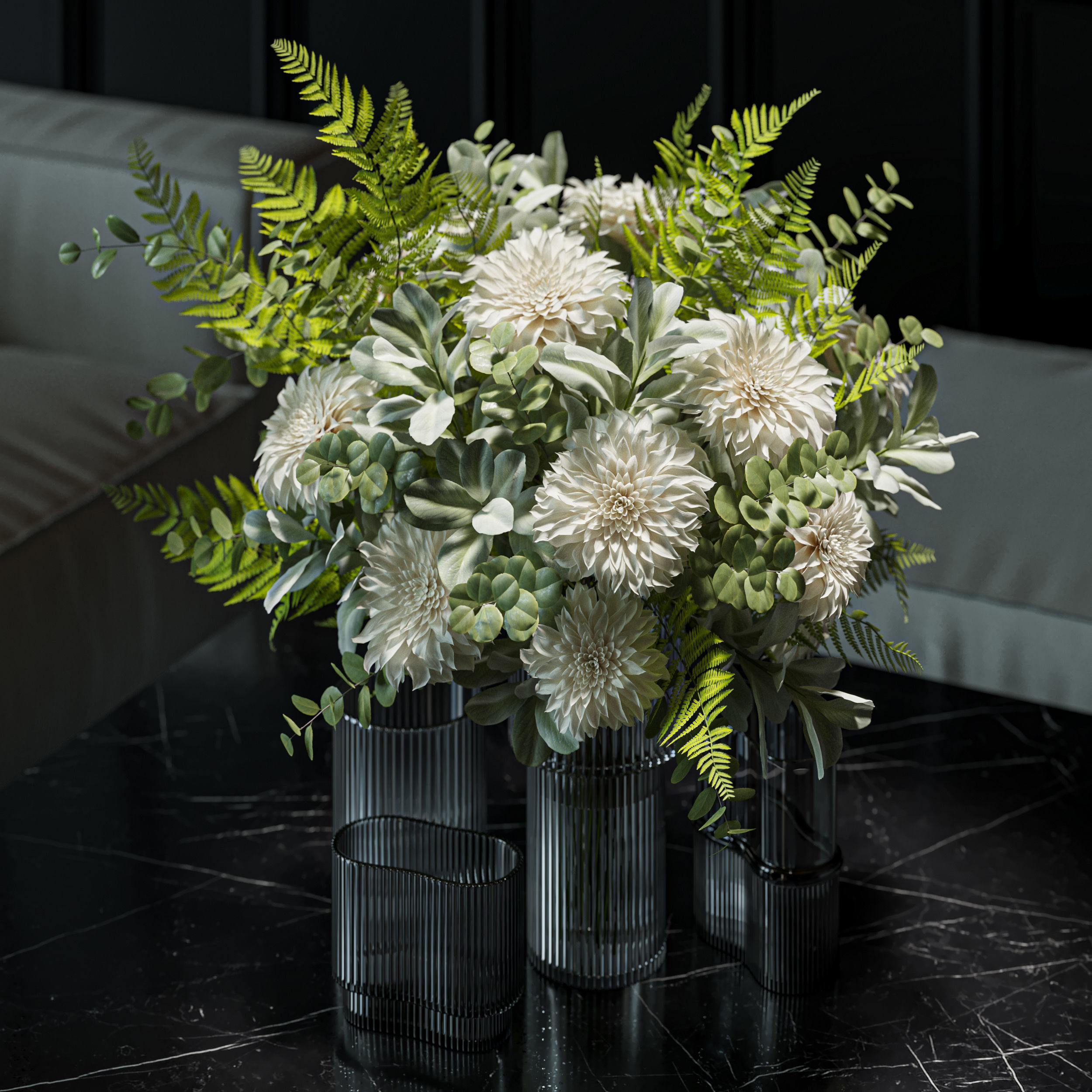 Flower Set 046 Dahlia 3D model_1