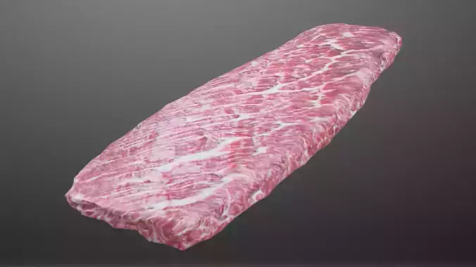 Denver Steak Low-poly 3D model