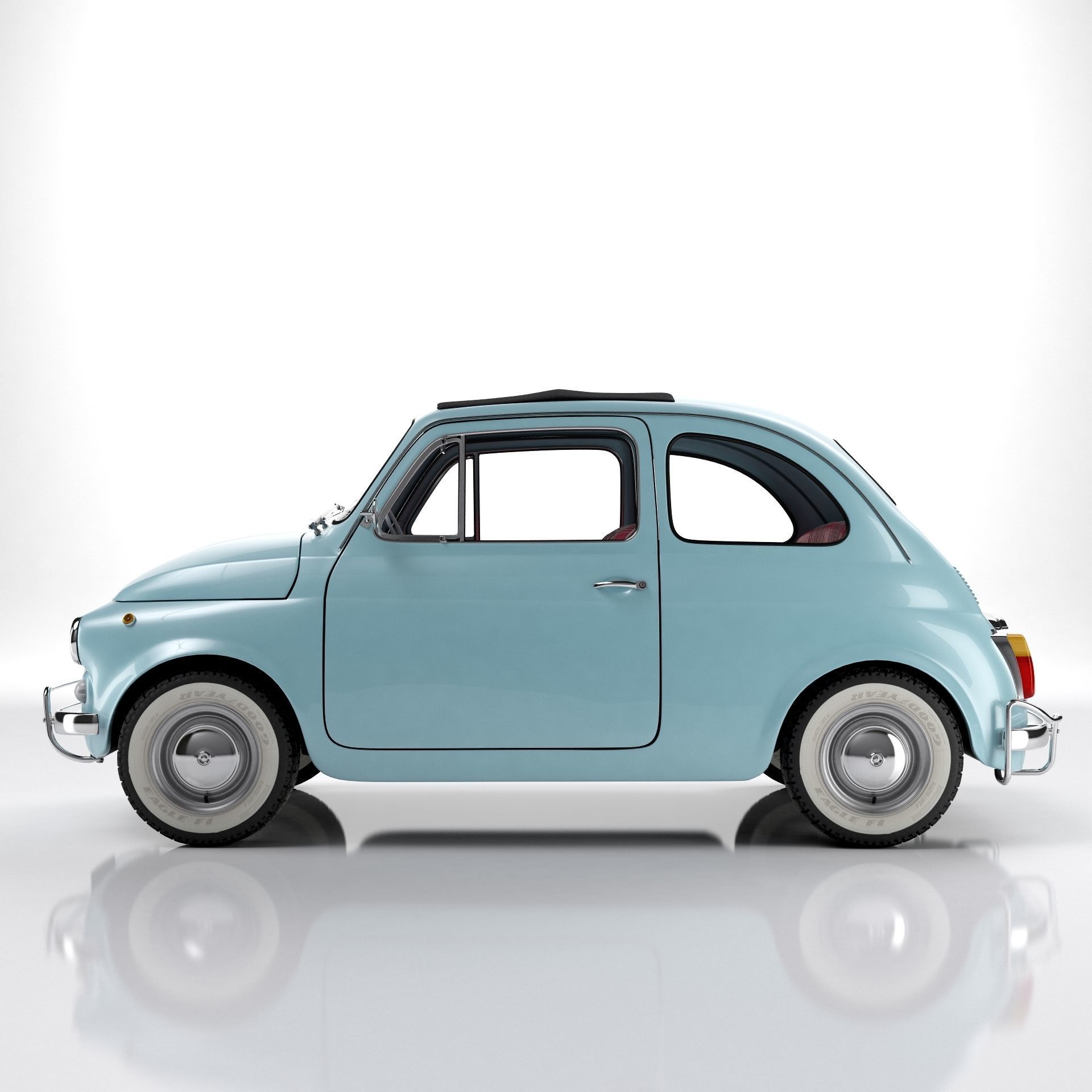 Fiat 500 1965 3D model_3