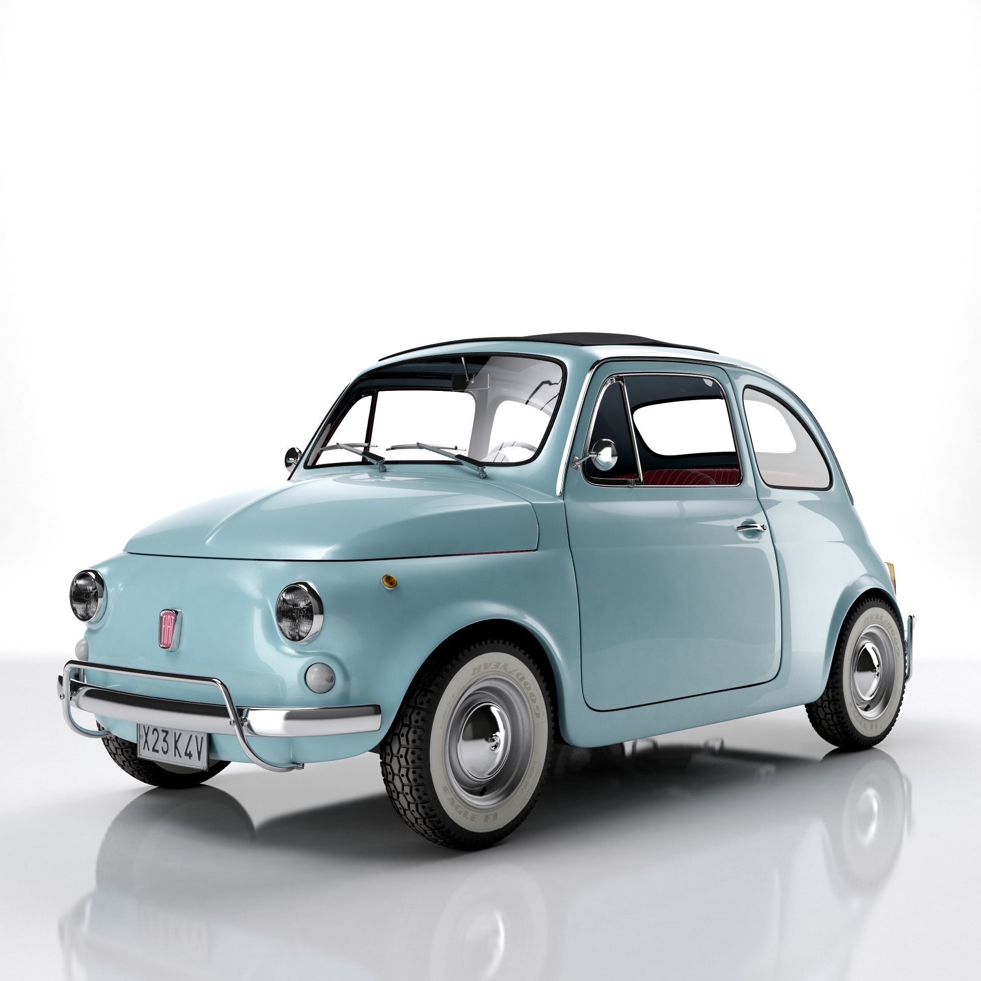 Fiat 500 1965 3D model_2