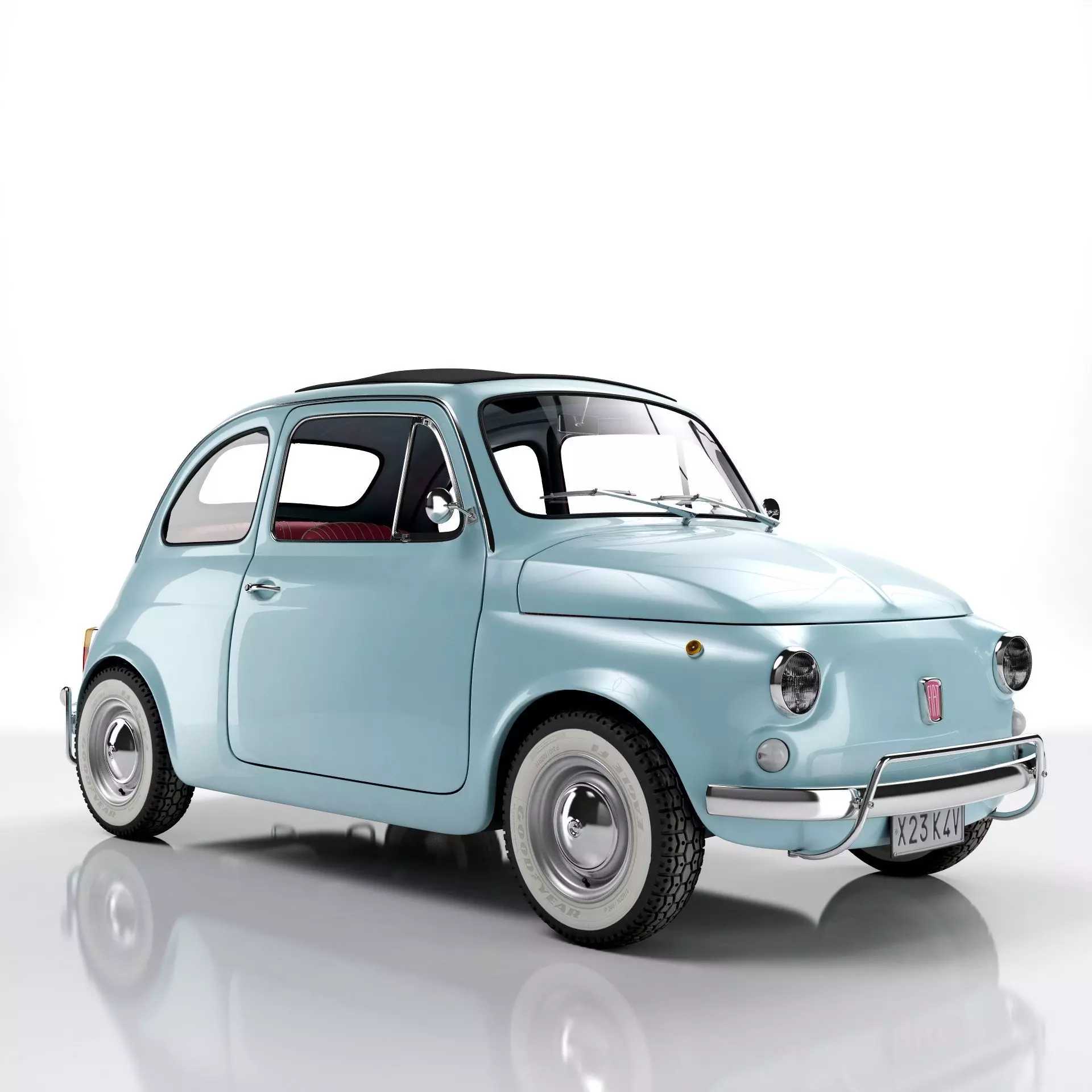 Fiat 500 1965 3D model_0
