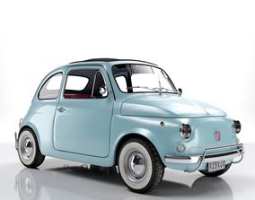注目 フィアット イタリア切手デザイン 3D 立体壁掛 Cinquecento
