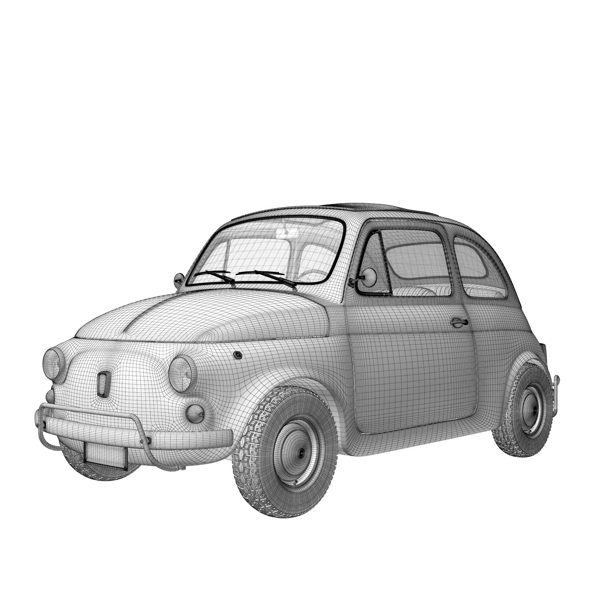 Fiat 500 1965 3D model_16