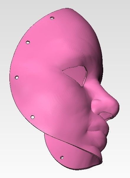 Mask v1 for 3d printing Free 3D print model_3