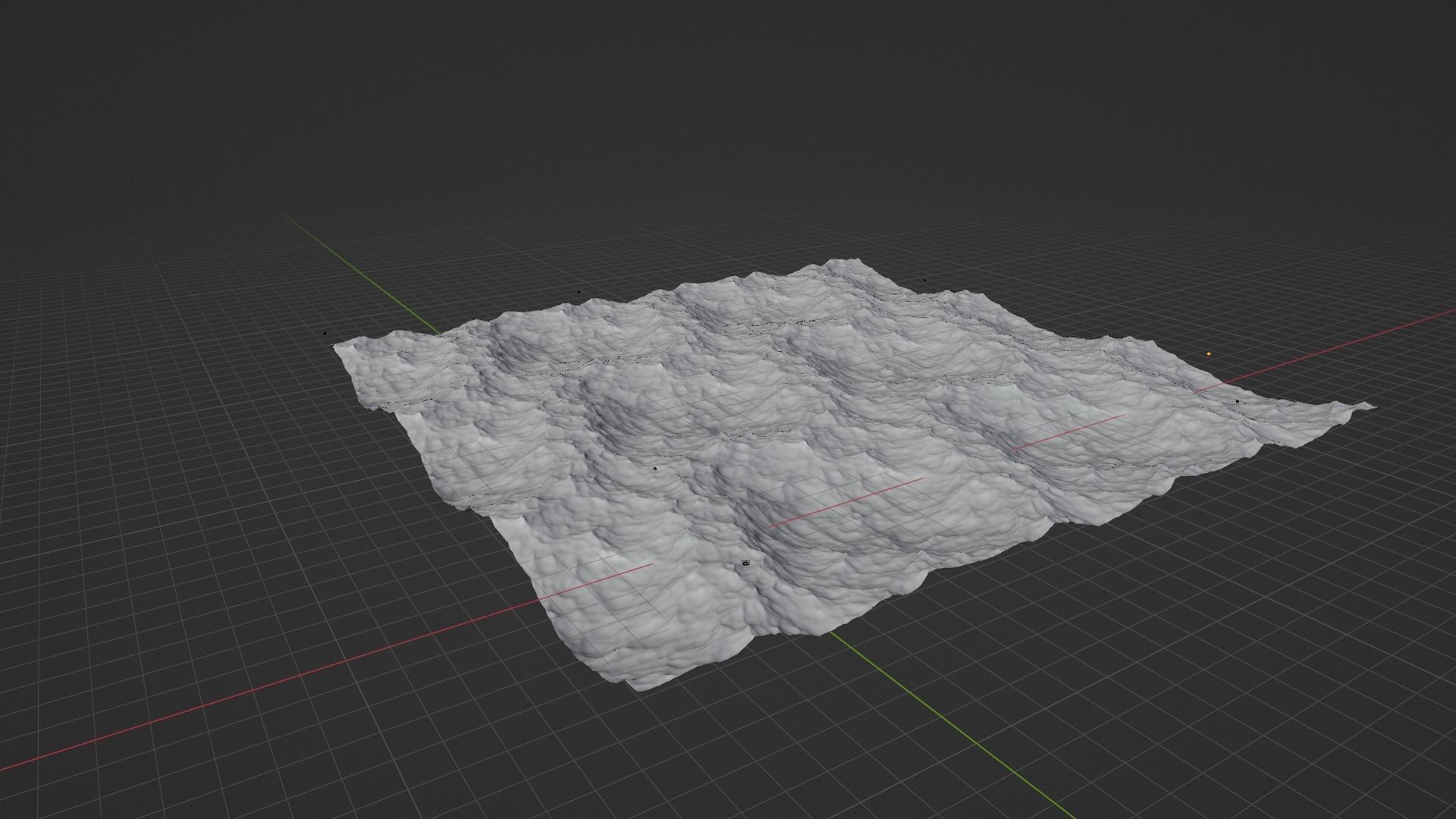 Ocean waves in Low-poly 3D model_8