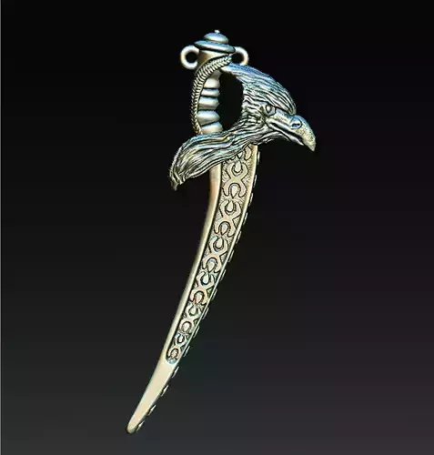 Eagle Sword Necklace 
