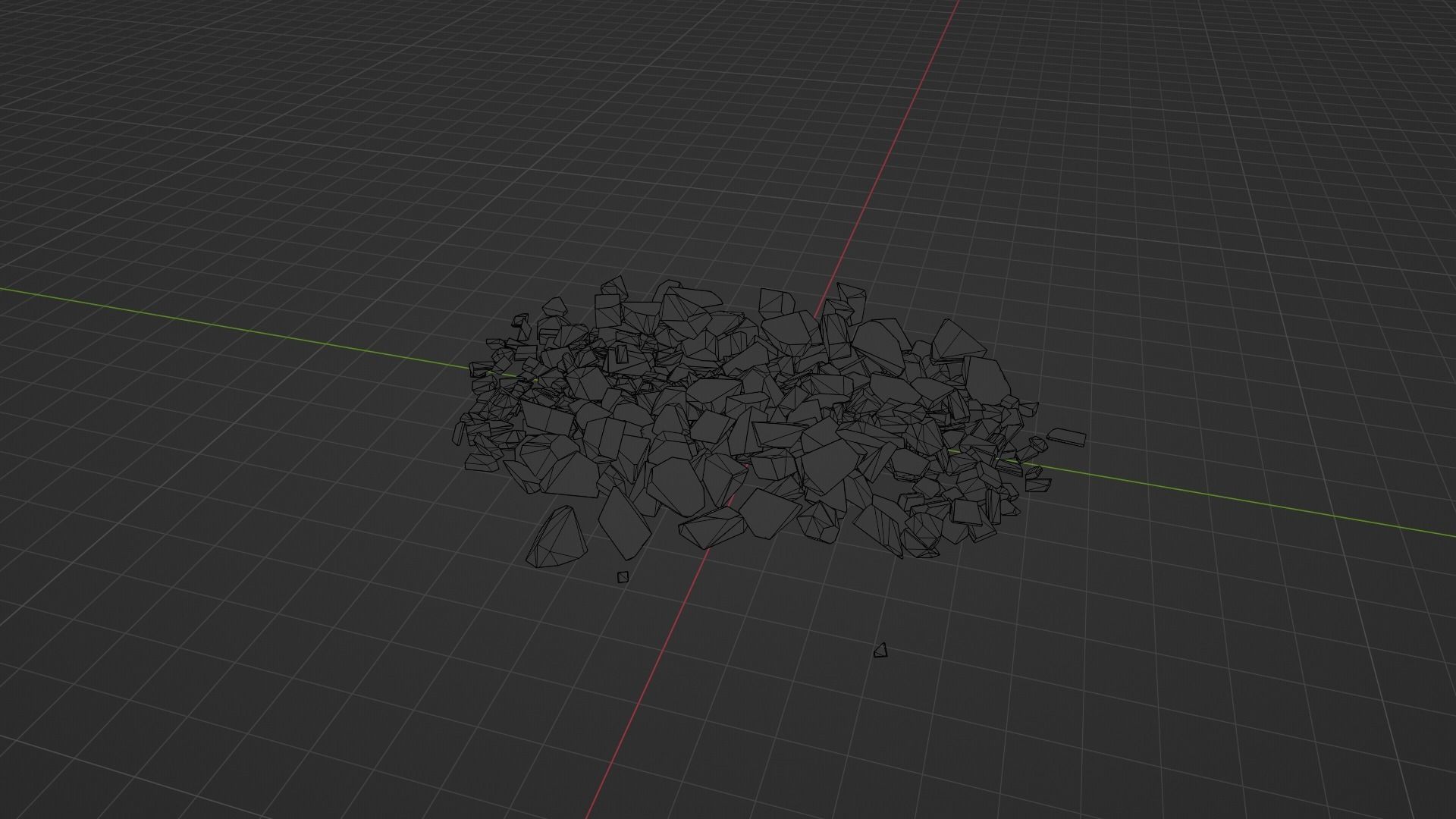 Stone pile of rocks Low-poly 3D model_9