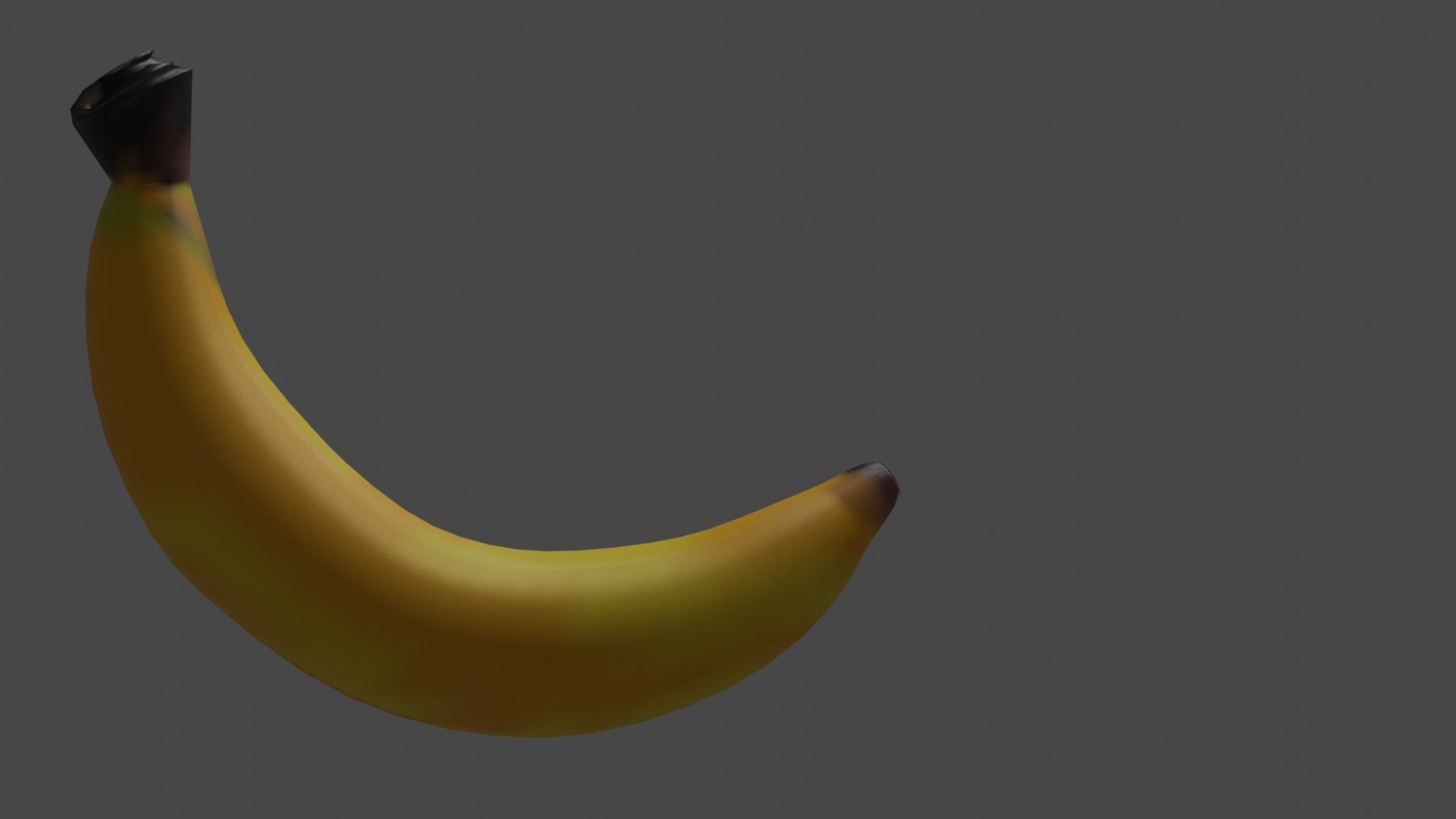 Banana Low-poly 3D model_10