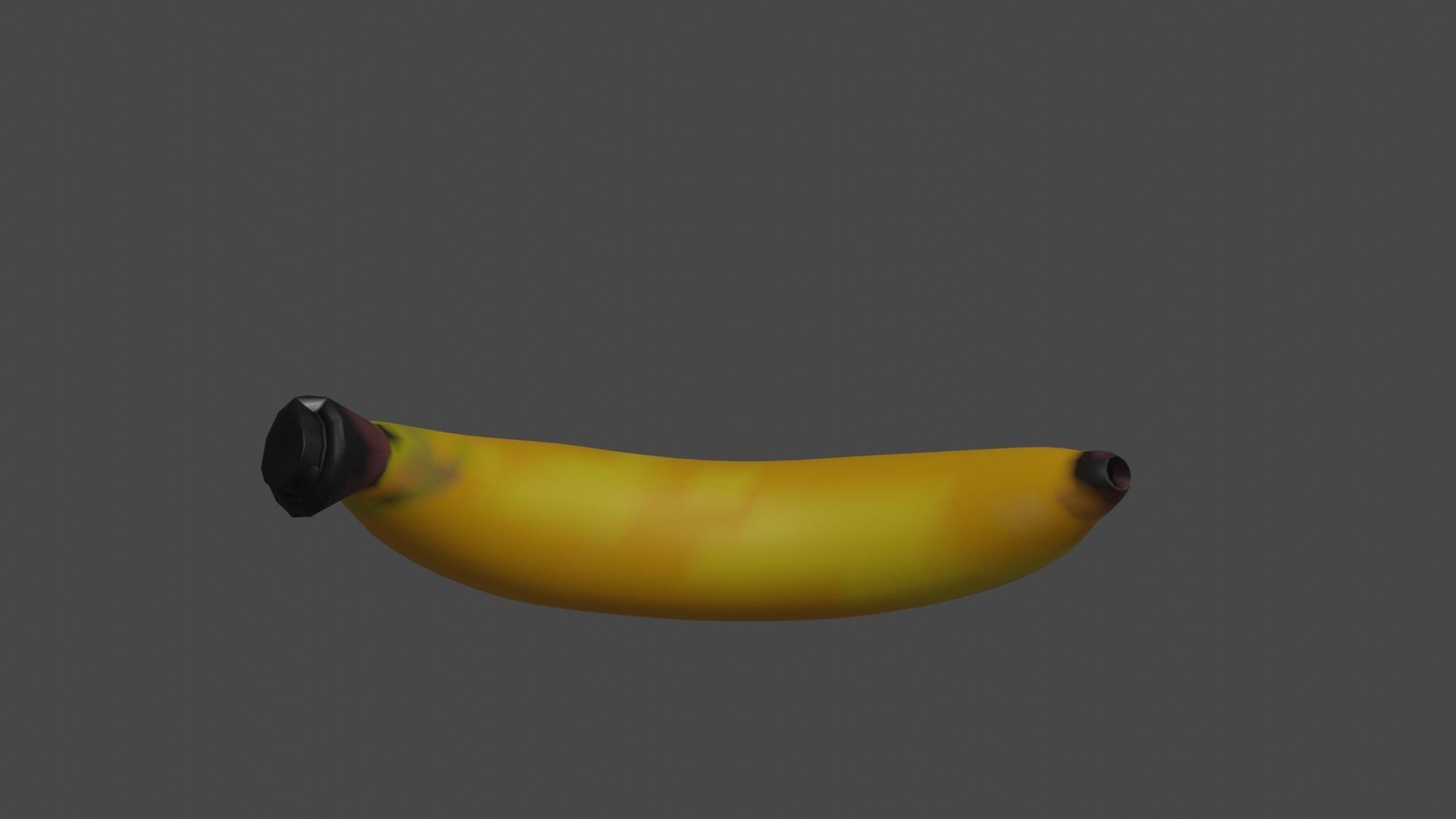 Banana Low-poly 3D model_15