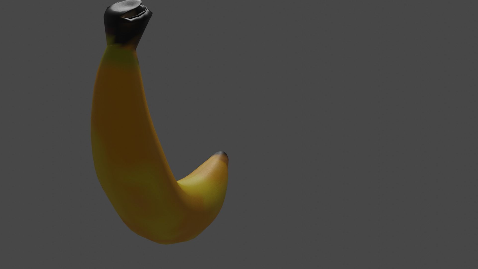 Banana Low-poly 3D model_6